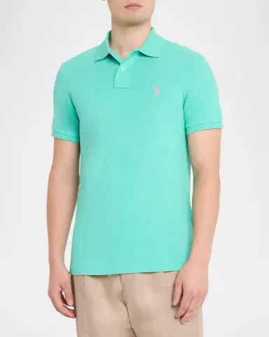 Polo Ralph Lauren Men's Custom Slim Fit Soft Cotton Polo Shirt | Thumbnail 4 Polo Ralph Lauren Men's Custom Slim Fit Soft Cotton Polo Shirt | Thumbnail 4