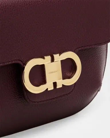 Ferragamo Izzy Grain Leather Gancini Crossbody Bag | Thumbnail 5 Ferragamo Izzy Grain Leather Gancini Crossbody Bag | Thumbnail 5