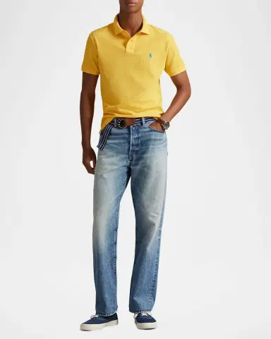 Polo Ralph Lauren Men's Custom Slim Fit Soft Cotton Polo Shirt | Thumbnail 2