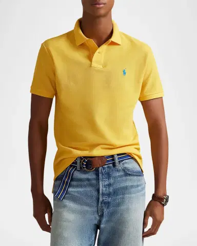 Polo Ralph Lauren Men's Custom Slim Fit Soft Cotton Polo Shirt | Thumbnail 4