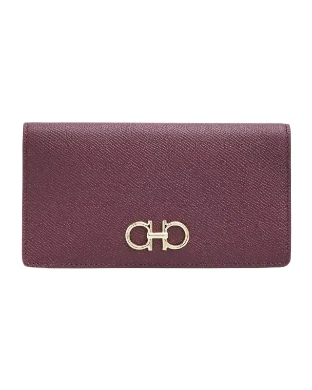 Ferragamo Gancini Leather Continental Wallet