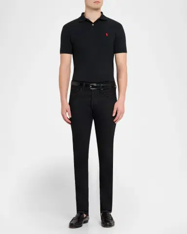 Polo Ralph Lauren Men's Custom Slim Fit Soft Cotton Polo Shirt | Thumbnail 2 Polo Ralph Lauren Men's Custom Slim Fit Soft Cotton Polo Shirt | Thumbnail 2