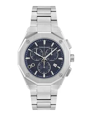 Ferragamo Men's Edge Chrono 42mm Stainless Steel Bracelet Watch | Thumbnail 1 Ferragamo Men's Edge Chrono 42mm Stainless Steel Bracelet Watch | Thumbnail 1