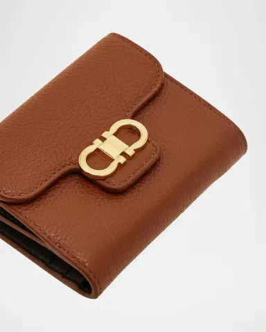 Ferragamo Gancini Compact Leather Wallet | Thumbnail 6 Ferragamo Gancini Compact Leather Wallet | Thumbnail 6
