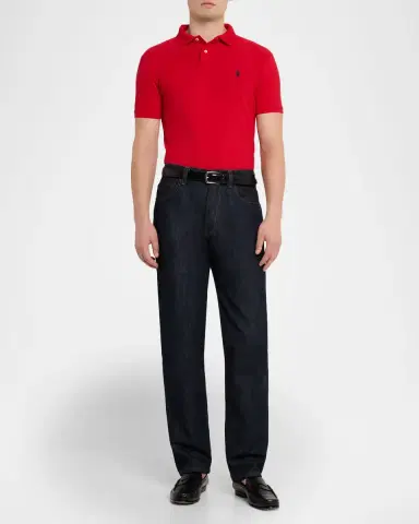 Polo Ralph Lauren Men's Custom Slim Fit Soft Cotton Polo Shirt | Thumbnail 2