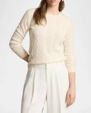 Polo Ralph Lauren Julianna Cable-Knit Cashmere Sweater | Thumbnail 3