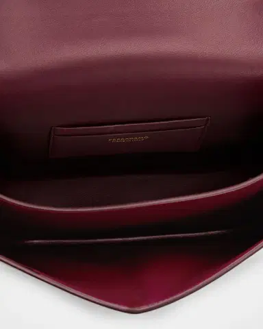 Ferragamo Double Gancini Leather Crossbody Bag | Thumbnail 3