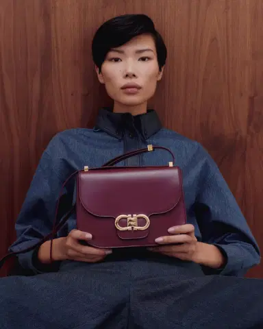 Ferragamo Double Gancini Leather Crossbody Bag | Thumbnail 4