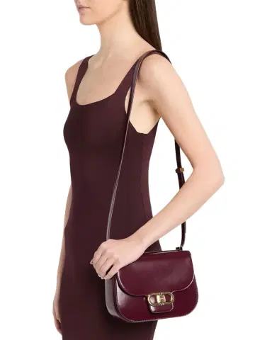 Ferragamo Double Gancini Leather Crossbody Bag | Thumbnail 1