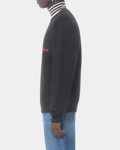 Valentino Garavani Men's Made In Valentino Print Cotton Crewneck Sweatshirt | Thumbnail 7
