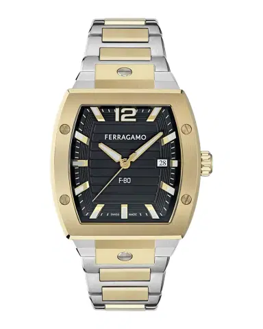 Ferragamo Men's F80 42mm Two-Tone Bracelet Watch | Thumbnail 1