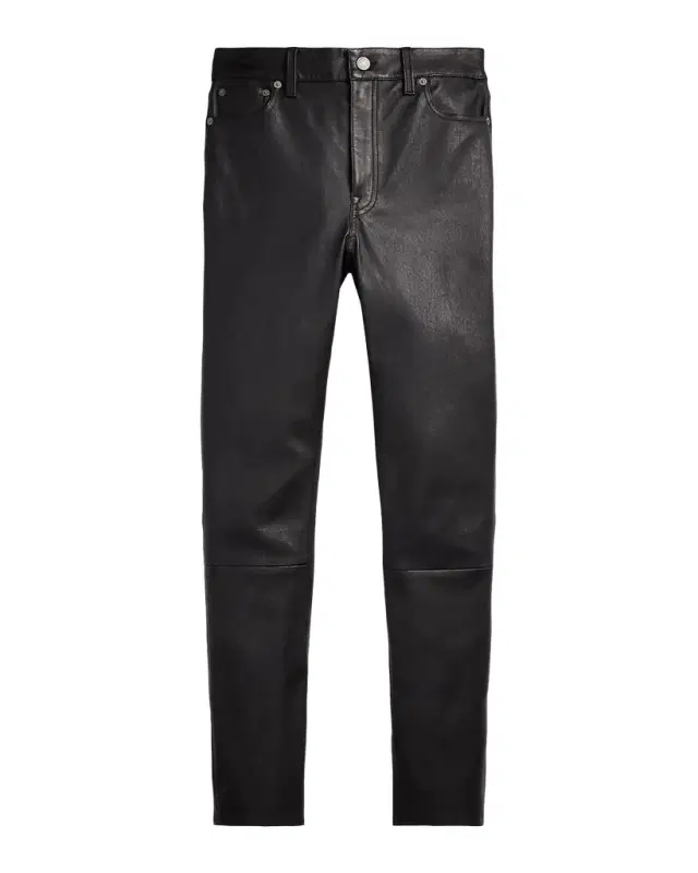 Polo Ralph Lauren Lambskin 5-Pocket Super-Slim Pants