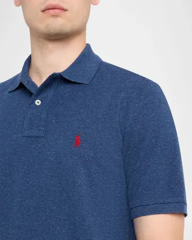 Polo Ralph Lauren Men's The Iconic Mesh Classic-Fit Polo Shirt | Thumbnail 5 Polo Ralph Lauren Men's The Iconic Mesh Classic-Fit Polo Shirt | Thumbnail 5