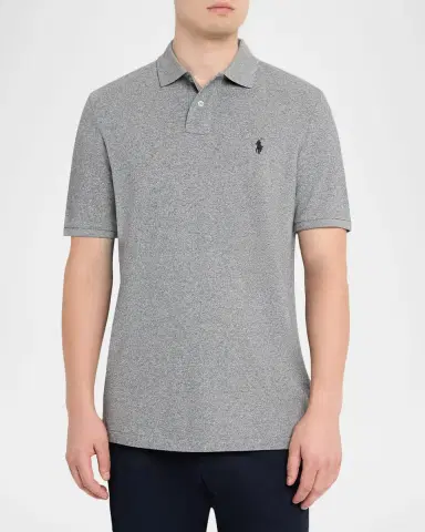 Polo Ralph Lauren Men's The Iconic Mesh Classic-Fit Polo Shirt | Thumbnail 4 Polo Ralph Lauren Men's The Iconic Mesh Classic-Fit Polo Shirt | Thumbnail 4