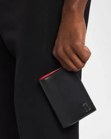 Christian Louboutin Men's Mooncrest Leather Passport Holder | Thumbnail 2 Christian Louboutin Men's Mooncrest Leather Passport Holder | Thumbnail 2
