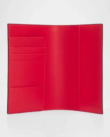 Christian Louboutin Men's Mooncrest Leather Passport Holder | Thumbnail 3 Christian Louboutin Men's Mooncrest Leather Passport Holder | Thumbnail 3