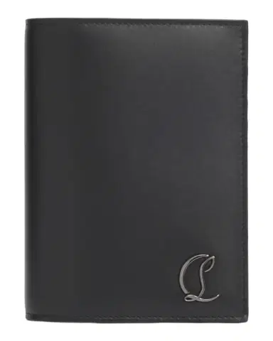Christian Louboutin Men's Mooncrest Leather Passport Holder | Thumbnail 1 Christian Louboutin Men's Mooncrest Leather Passport Holder | Thumbnail 1