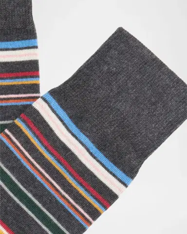 Paul Smith Men 's Variety Pattern 3-Pack Crew Socks | Thumbnail 3 Paul Smith Men 's Variety Pattern 3-Pack Crew Socks | Thumbnail 3
