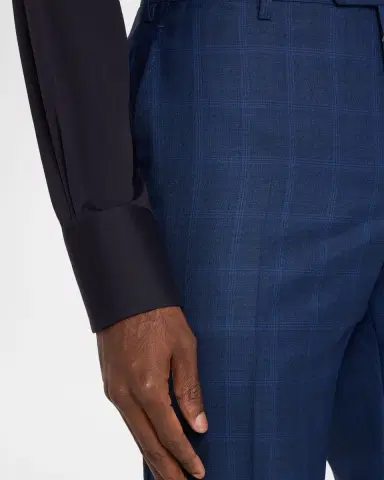 Giorgio Armani Men's Wool and Silk Windowpane Sport Coat | Thumbnail 10
