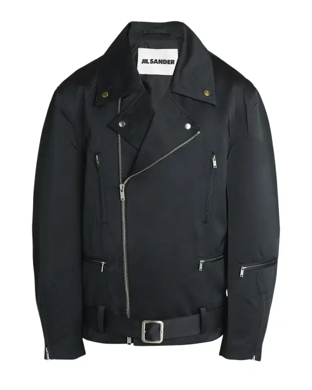 Men 's Oversized Asymmetric Zip Biker Jacket