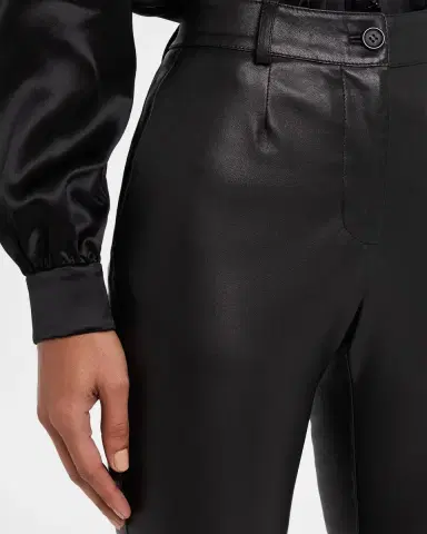 Dolce & Gabbana Elongated Skinny-Leg Leather Pants | Thumbnail 4