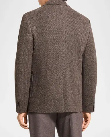 Theory Men 's Clinton Jacket in City Knit Twill | Thumbnail 3 Theory Men 's Clinton Jacket in City Knit Twill | Thumbnail 3