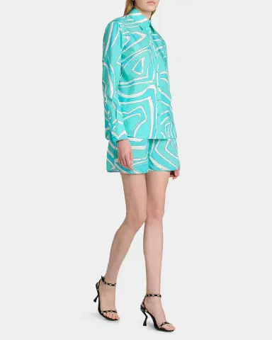 Pucci Iride Cotton Pull-On Shorts | Thumbnail 2 Pucci Iride Cotton Pull-On Shorts | Thumbnail 2