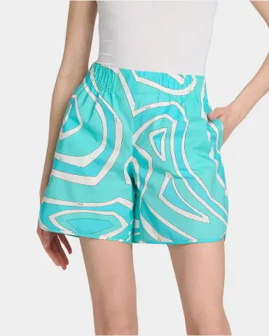 Pucci Iride Cotton Pull-On Shorts | Thumbnail 3 Pucci Iride Cotton Pull-On Shorts | Thumbnail 3