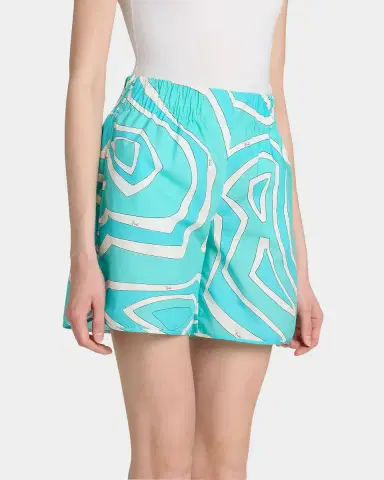 Pucci Iride Cotton Pull-On Shorts | Thumbnail 4 Pucci Iride Cotton Pull-On Shorts | Thumbnail 4