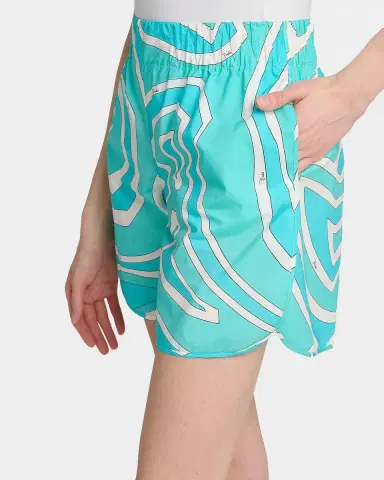 Pucci Iride Cotton Pull-On Shorts | Thumbnail 6 Pucci Iride Cotton Pull-On Shorts | Thumbnail 6