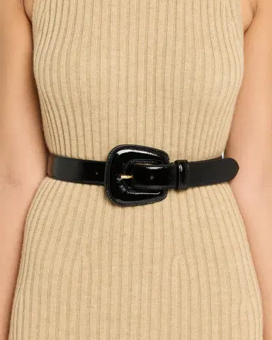 Veronica Beard Elsy Leather-Buckle Belt | Thumbnail 2 Veronica Beard Elsy Leather-Buckle Belt | Thumbnail 2