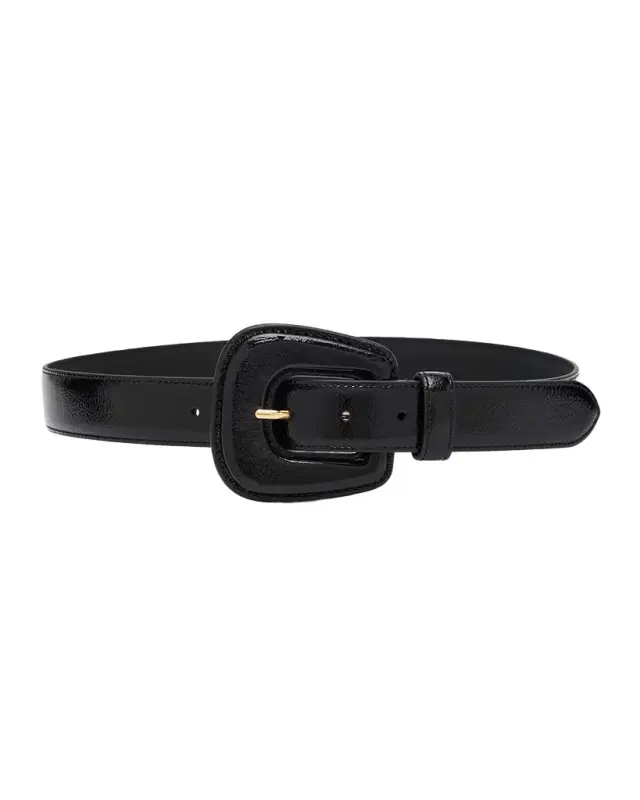 Veronica Beard Elsy Leather-Buckle Belt