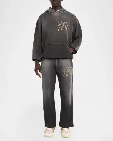 Represent Men's Butterfly Initial Cotton Sweatpants | Thumbnail 2