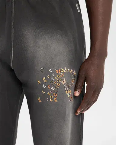 Represent Men's Butterfly Initial Cotton Sweatpants | Thumbnail 5