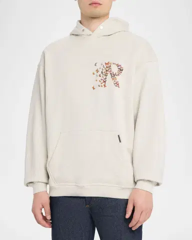 Represent Men's Butterfly Initial Cotton Hoodie | Thumbnail 4 Represent Men's Butterfly Initial Cotton Hoodie | Thumbnail 4