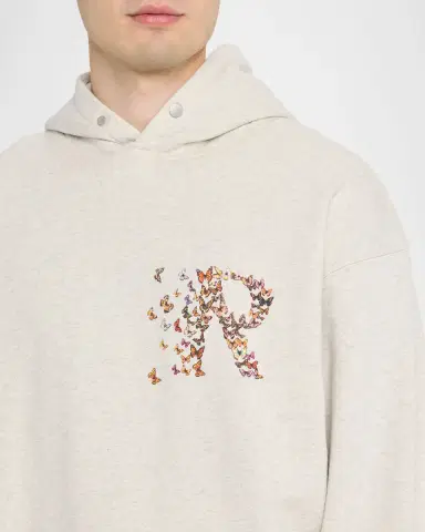 Represent Men's Butterfly Initial Cotton Hoodie | Thumbnail 5 Represent Men's Butterfly Initial Cotton Hoodie | Thumbnail 5