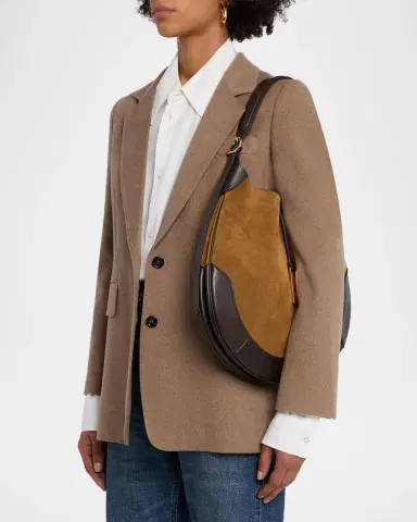 Polo Ralph Lauren Polo ID Suede Large Shoulder Bag | Thumbnail 2 Polo Ralph Lauren Polo ID Suede Large Shoulder Bag | Thumbnail 2
