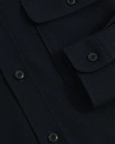 Reiss Men's Forsithe Textured Twin Pocket Cotton-Blend Overshirt | Thumbnail 4 Reiss Men's Forsithe Textured Twin Pocket Cotton-Blend Overshirt | Thumbnail 4