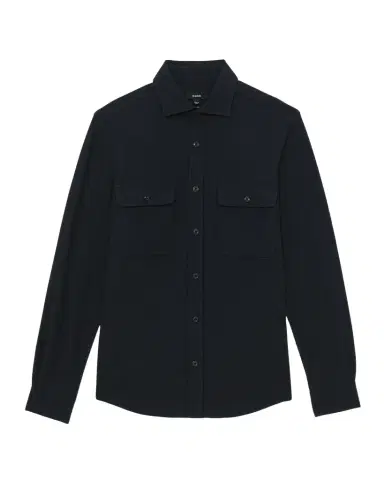 Reiss Men's Forsithe Textured Twin Pocket Cotton-Blend Overshirt | Thumbnail 1 Reiss Men's Forsithe Textured Twin Pocket Cotton-Blend Overshirt | Thumbnail 1