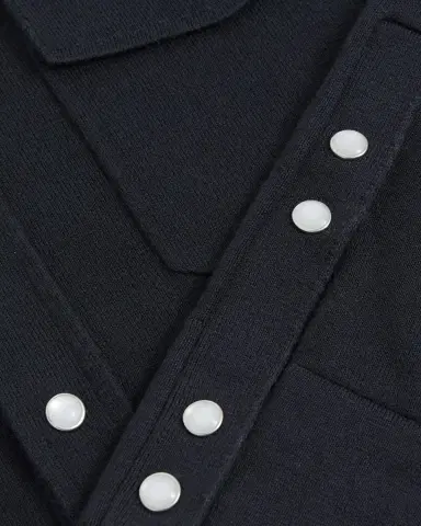 Reiss en's Ledger Cotton and Cashmere Western Knit Overshirt | Thumbnail 4 Reiss en's Ledger Cotton and Cashmere Western Knit Overshirt | Thumbnail 4