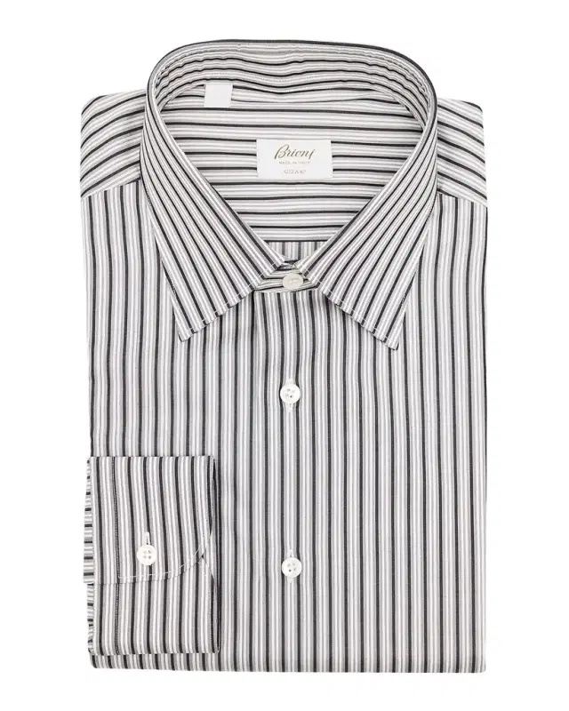 Brioni Men 's Striped Sport Shirt