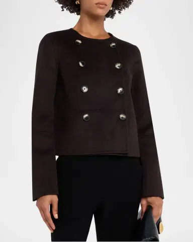 Proenza Schouler White Label Courtney Wool Double-Breasted Jacket | Thumbnail 4 Proenza Schouler White Label Courtney Wool Double-Breasted Jacket | Thumbnail 4