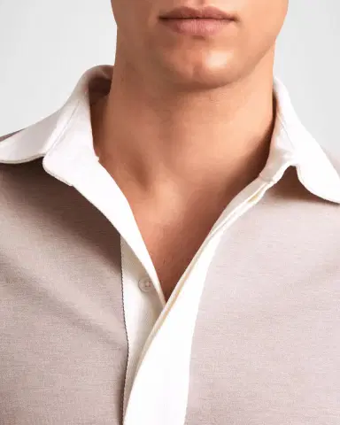 Reiss Men 's Thurloe Color-Block Rugby Shirt | Thumbnail 4