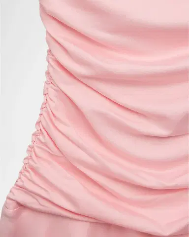 KatieJ NYC Girl 's Tween Alyssa Ruched Flounce Mini Dress, Size S-XL | Thumbnail 2