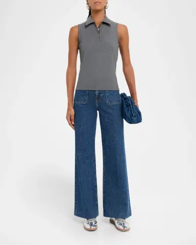 Rag & Bone Irina Sleeveless Ponte Polo Shirt | Thumbnail 2 Rag & Bone Irina Sleeveless Ponte Polo Shirt | Thumbnail 2