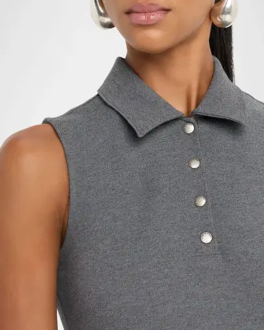 Rag & Bone Irina Sleeveless Ponte Polo Shirt | Thumbnail 5 Rag & Bone Irina Sleeveless Ponte Polo Shirt | Thumbnail 5