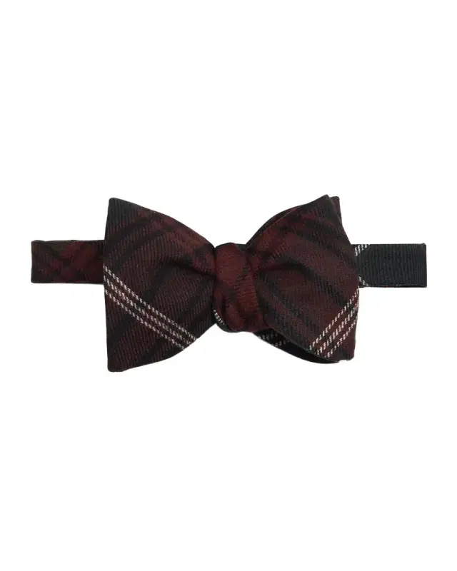 Men's Wool and Cashmere Tartan Plaid Bow Tie Men's Wool and Cashmere Tartan Plaid Bow Tie
