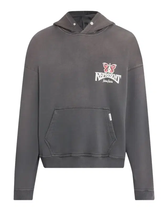 REPRESENT Men 's Butterfly Initial Cotton Boxy-Fit Hoodie