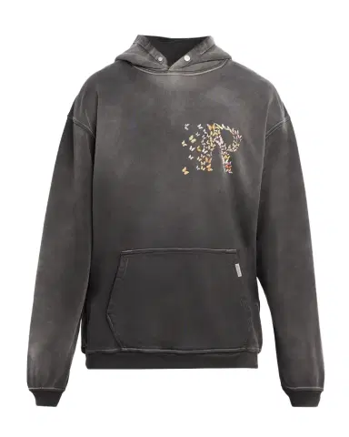 Represent Men's Butterfly Initial Faded Cotton Hoodie | Thumbnail 1 Represent Men's Butterfly Initial Faded Cotton Hoodie | Thumbnail 1