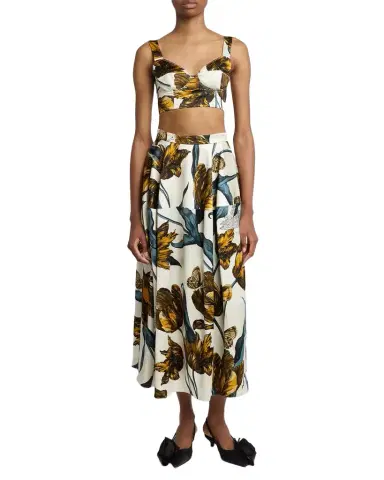 Erdem Floral-Print Duchesse Bra Top | Thumbnail 1